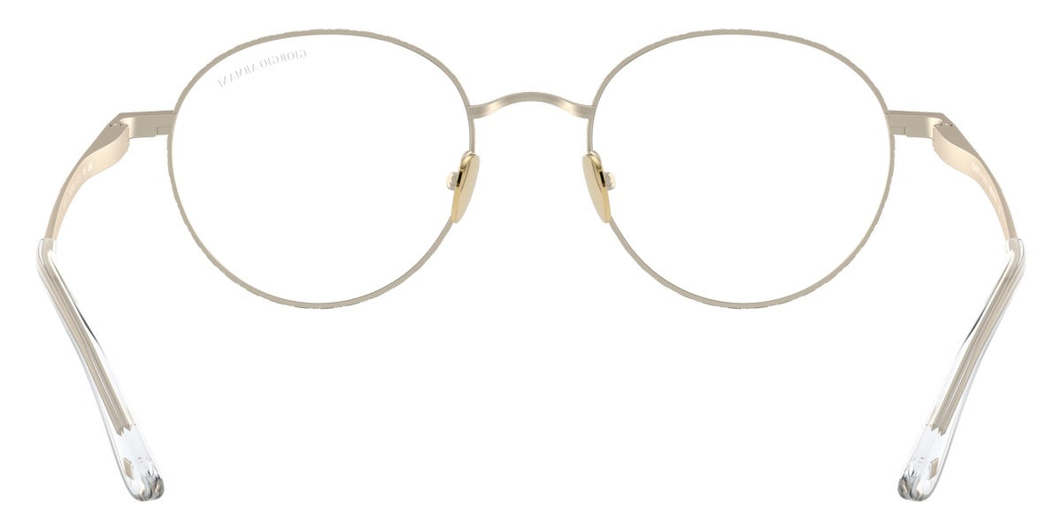 GIORGIO ARMANI EYEGLASSES - AR6107 30021W 51 - Matte Pale Gold