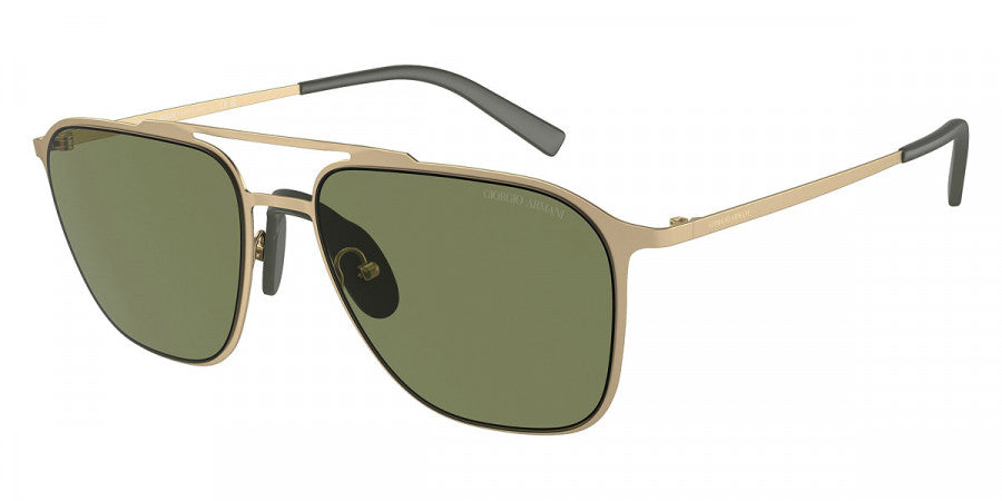 GIORGIO ARMANI SUNGLASSES - AR6110 30022A 58 - Matte Pale Gold