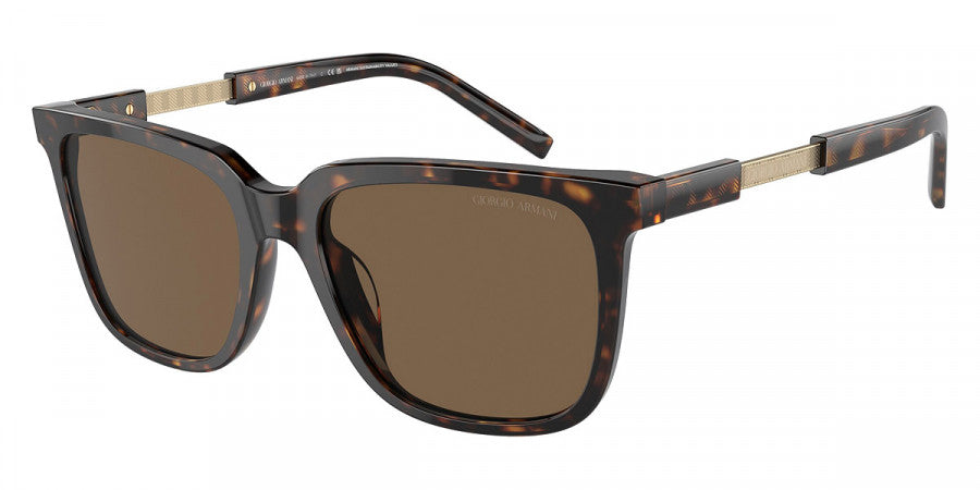 GIORGIO ARMANI SUNGLASSES - AR8202U 587973 55 - Havana/Matte Pale Gold