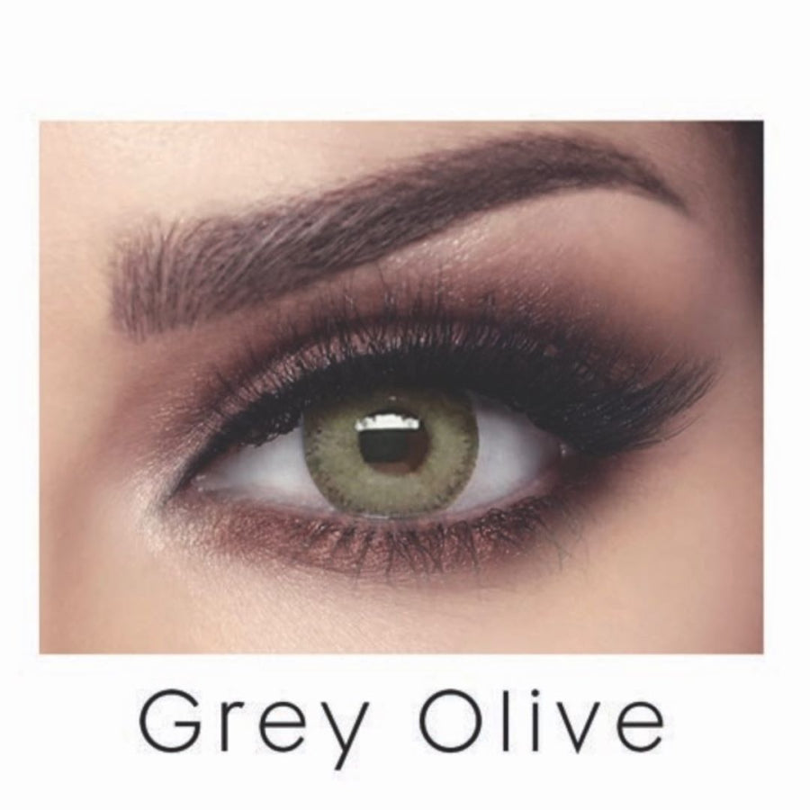 Bella Grey Olive Contact Lenses - Pack of 2 - Monthly