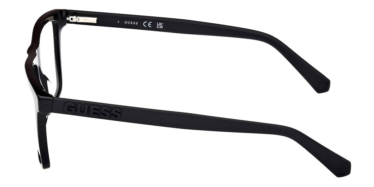 GUESS EYEGLASSES - GU50186 001 55 - Shiny Black/Matte Black