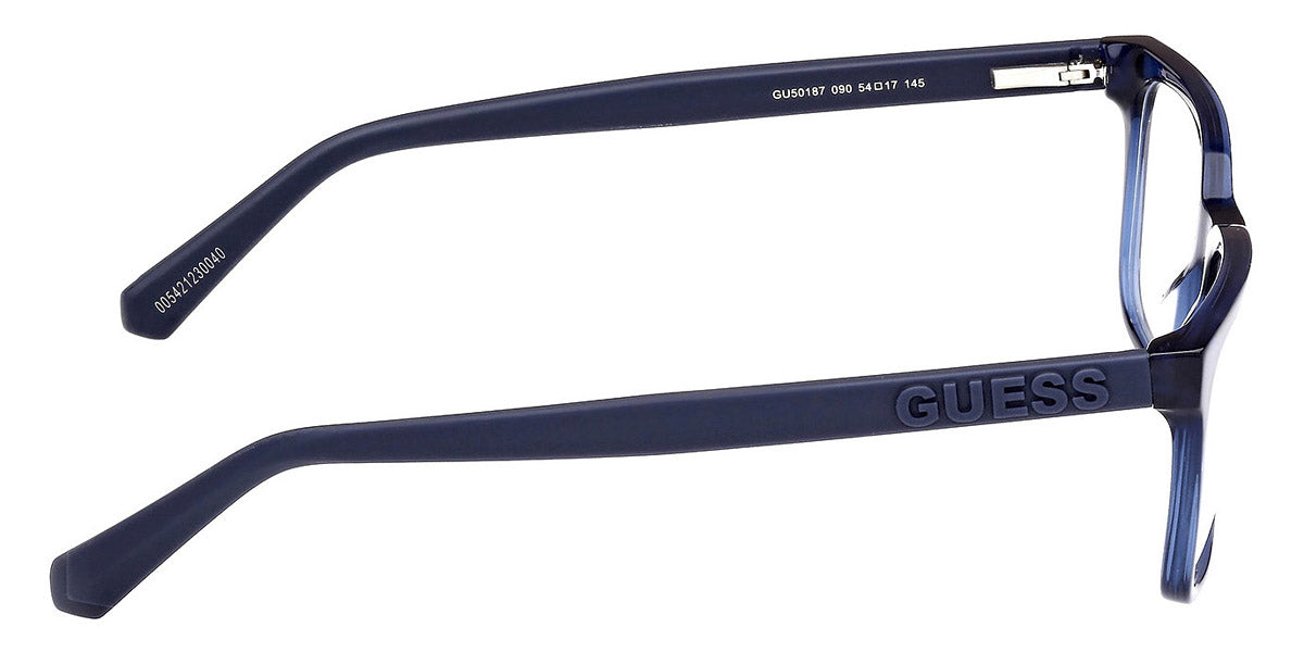 GUESS EYEGLASSES - GU50187 090 54 - Shiny Blue/Matte Blue