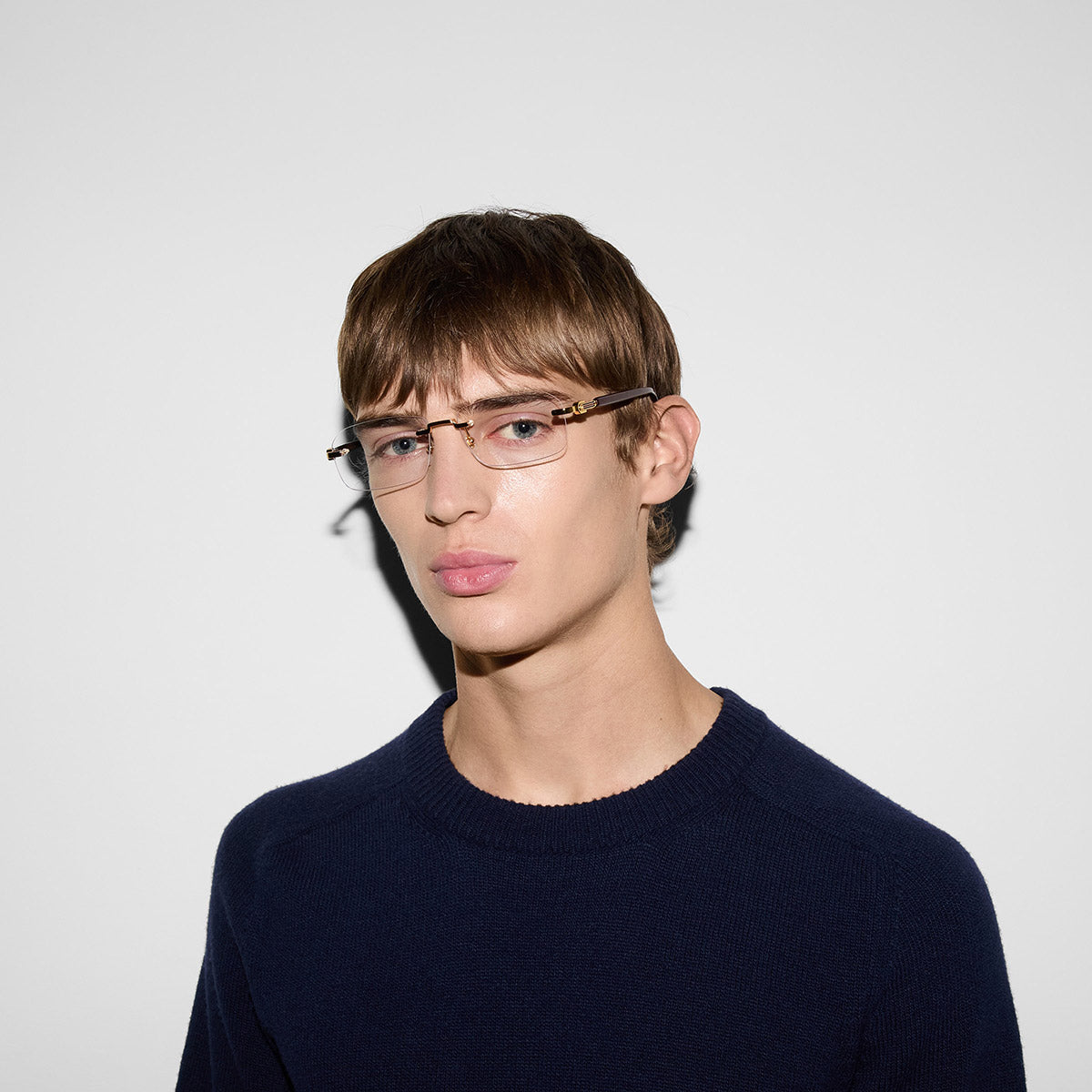 GUCCI EYEGLASSES - GG1221O 003 56 - GOLD/BURGUNDY