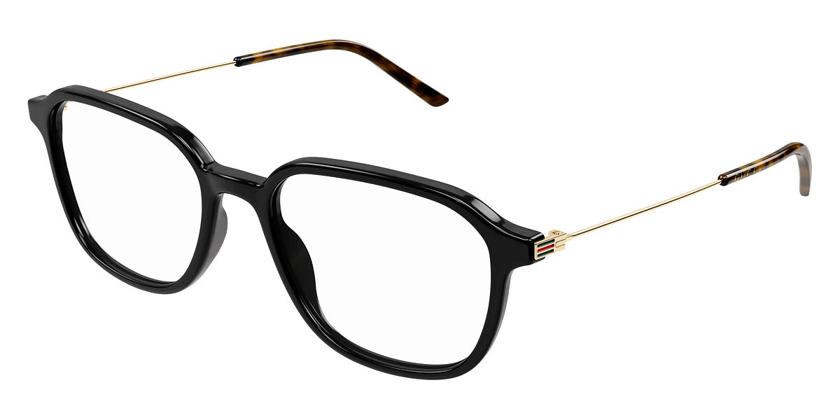 GUCCI EYEGLASSES - GG1576O 001 52 - BLACK/GOLD