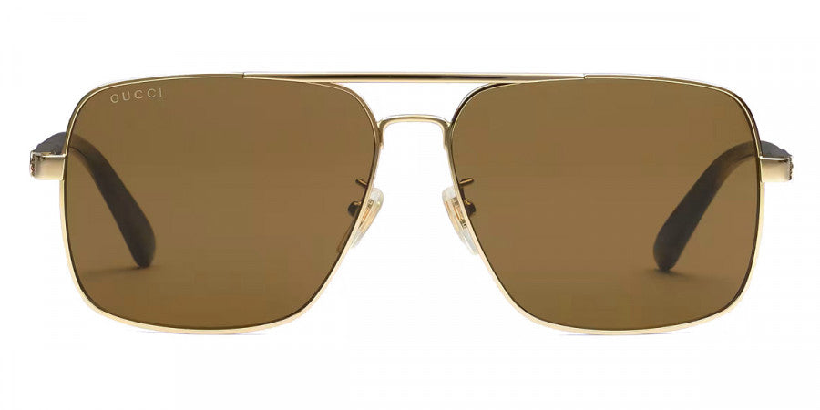 GUCCI SUNGLASSES - GG1289S 002 62 - GOLD/HAVANA