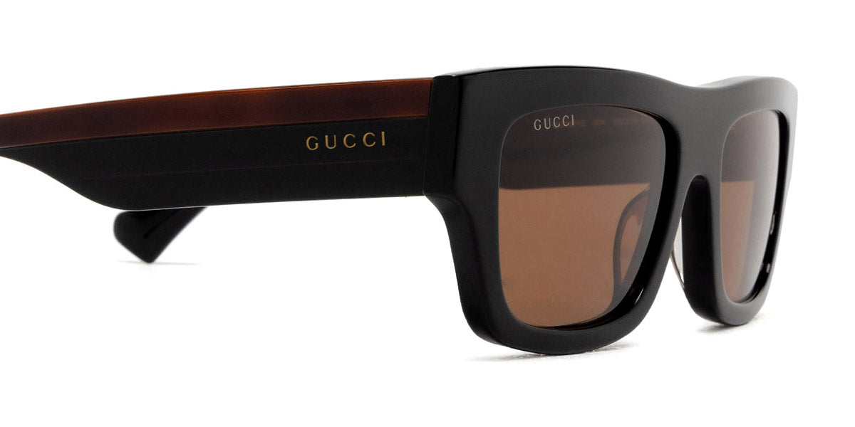 GUCCI SUNGLASSES - GG1301S 004 55 - BLACK/HAVANA