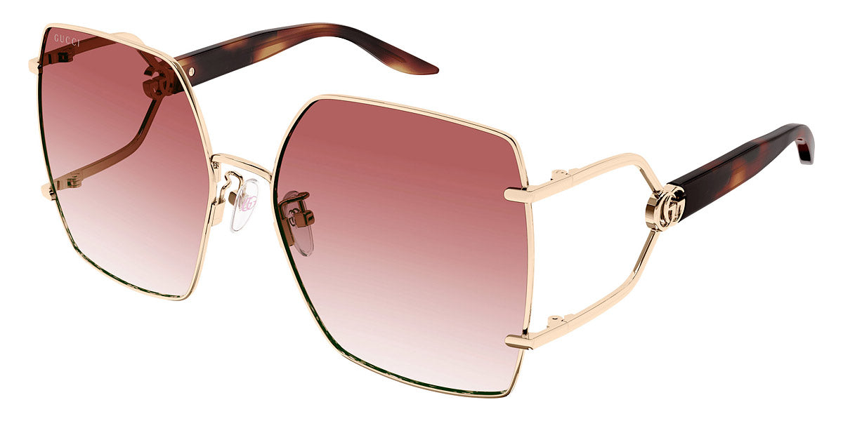 GUCCI SUNGLASSES - GG1564SA 004 61 - GOLD/HAVANA