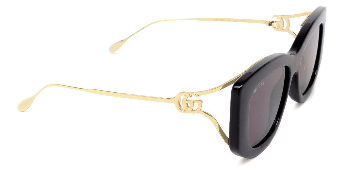 GUCCI SUNGLASSES - GG1566S 001 55 - BLACK/GOLD