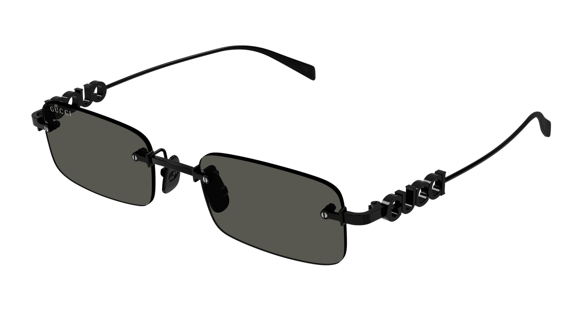 Gucci Women Sunglasses Black Grey Rectangle GG1808S 001 NEW AUTHENTIC GUCCI NEW GUCCI GG1578S 001 CAT EYE BLACK GREY WOMEN  main image 2