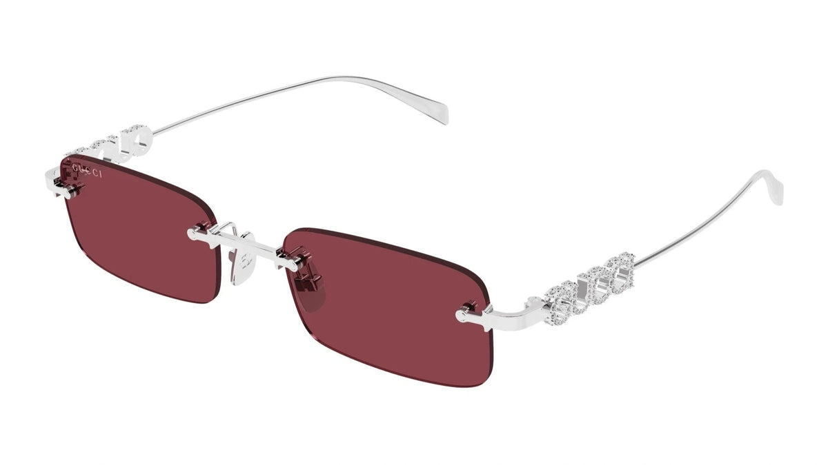 ? - New- Authentic Gucci GG1010S 004 Sunglasses Women\'s Burgundy Transparent… Gucci GG1579S-004 Fuchsia round Ladies Sunglasses – Bluefly main image 3