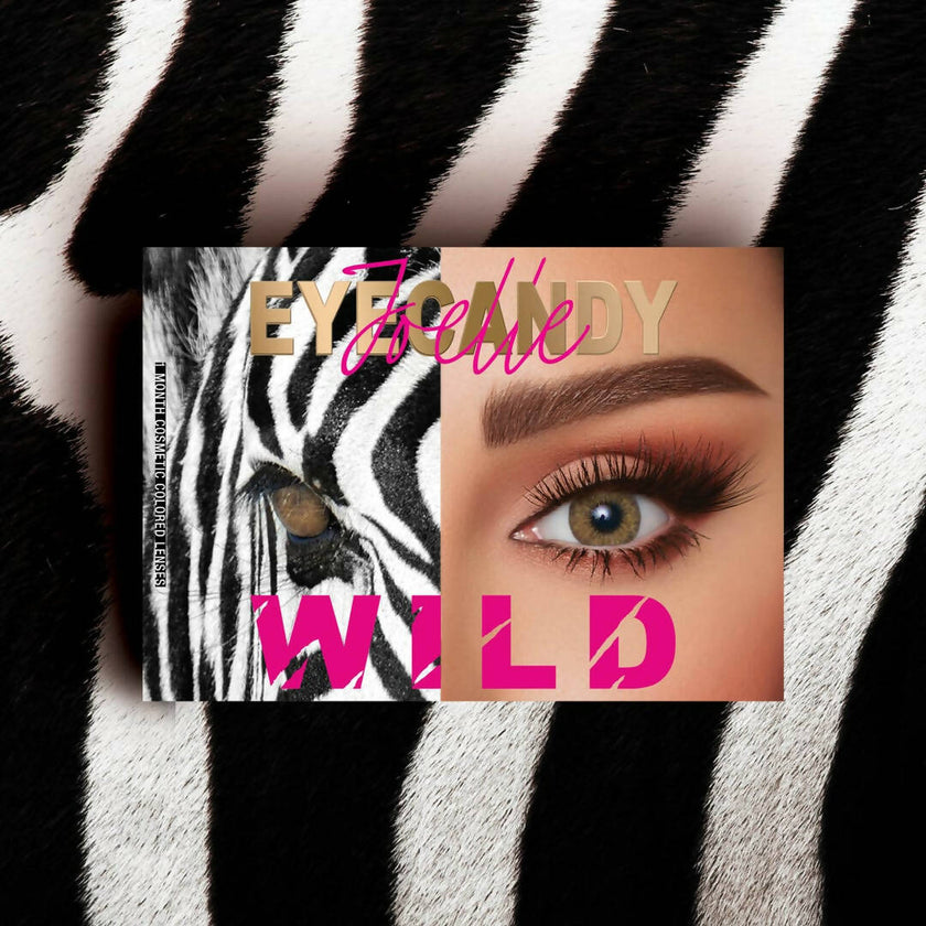 EYECANDY WILD CONTACT LENS - ZEBRA PLANO - Pack Of 2 - Monthly