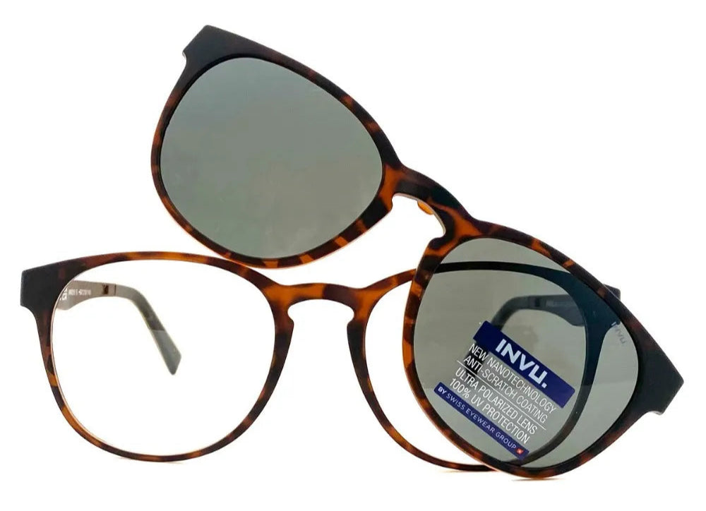 INVU CLIP-ON EYEGLASSES - M4256 B