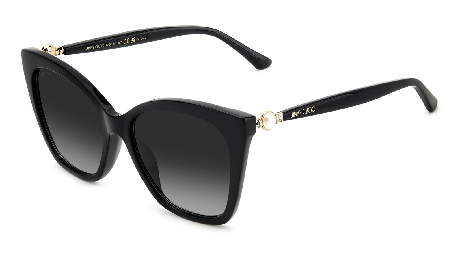 JIMMY CHOO SUNGLASSES - RUA/G/S 08079O 56 - Black