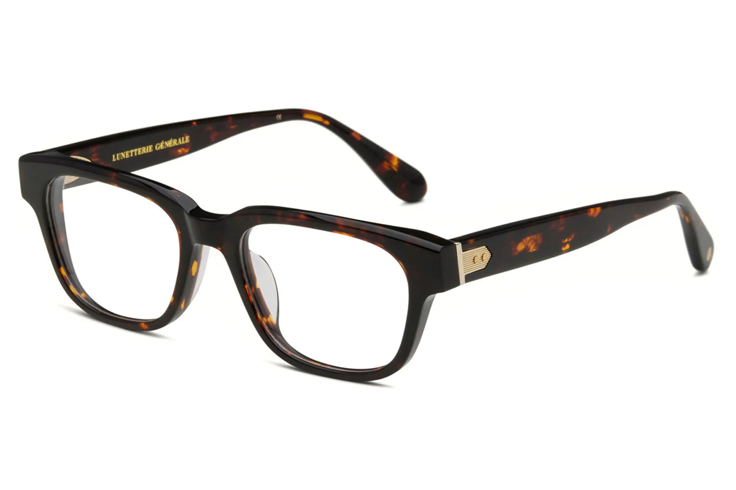 LUNETTERIE GENERALE EYEGLASSES - AESTHETE  DARK HAVANA/14K GOLD 54