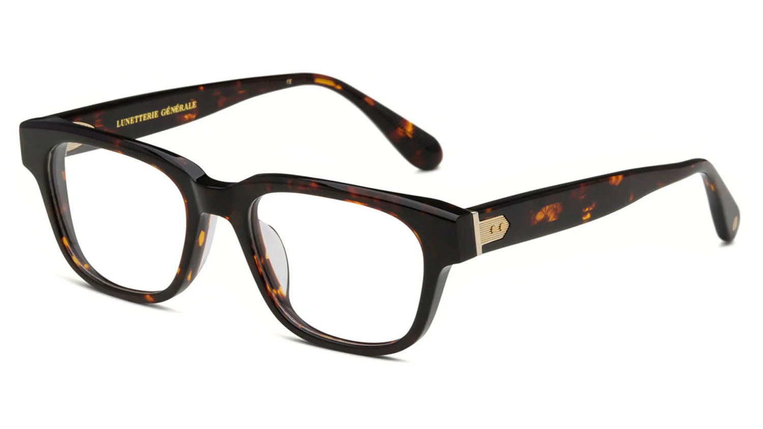 LUNETTERIE GENERALE EYEGLASSES - AESTHETE  DARK HAVANA/18K GOLD 54
