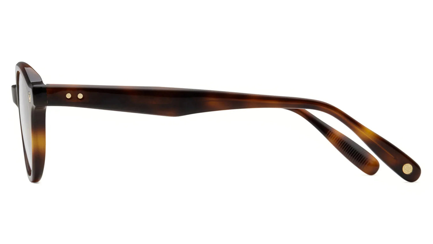 LUNETTERIE GENERALE EYEGLASSES - BON VIVANT MEDIUM TORTOISE 14K GOLD 48