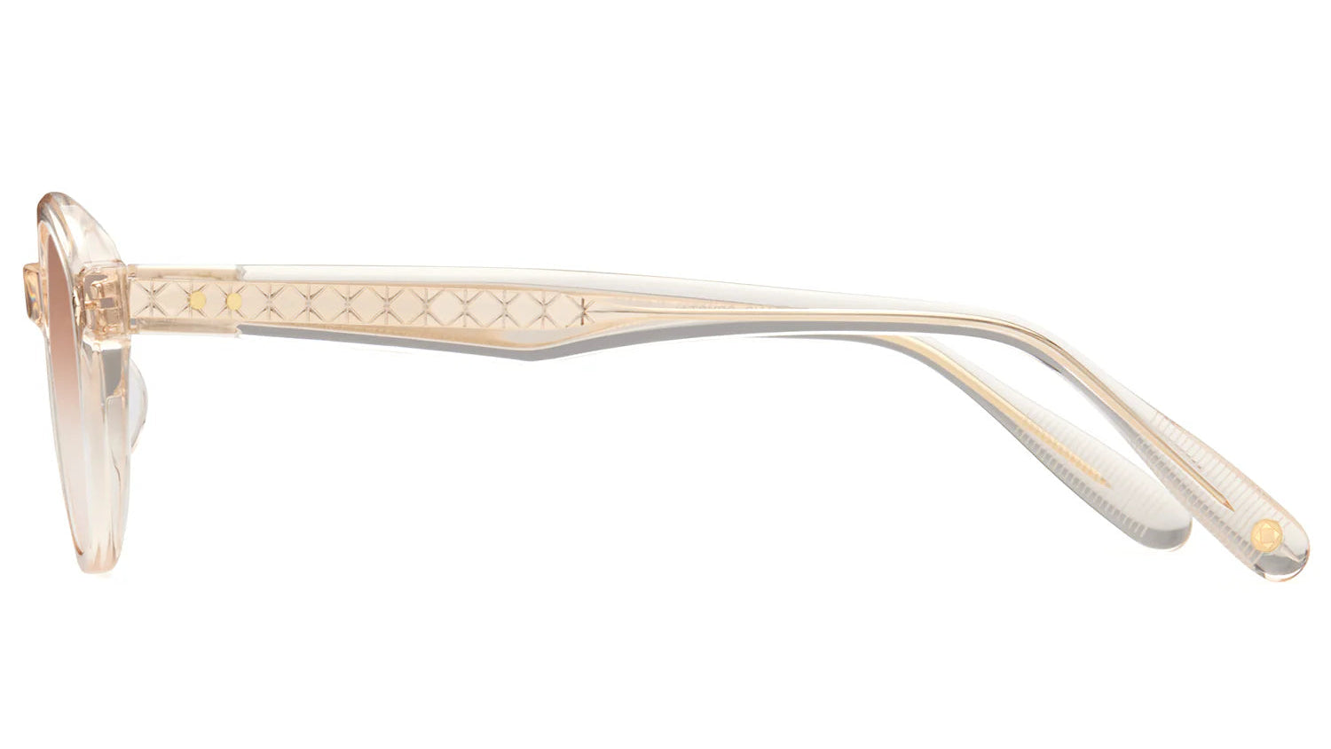 LUNETTERIE GENERALE EYEGLASSES - BON VIVANT SAND CRYSTAL/14K GOLD 48