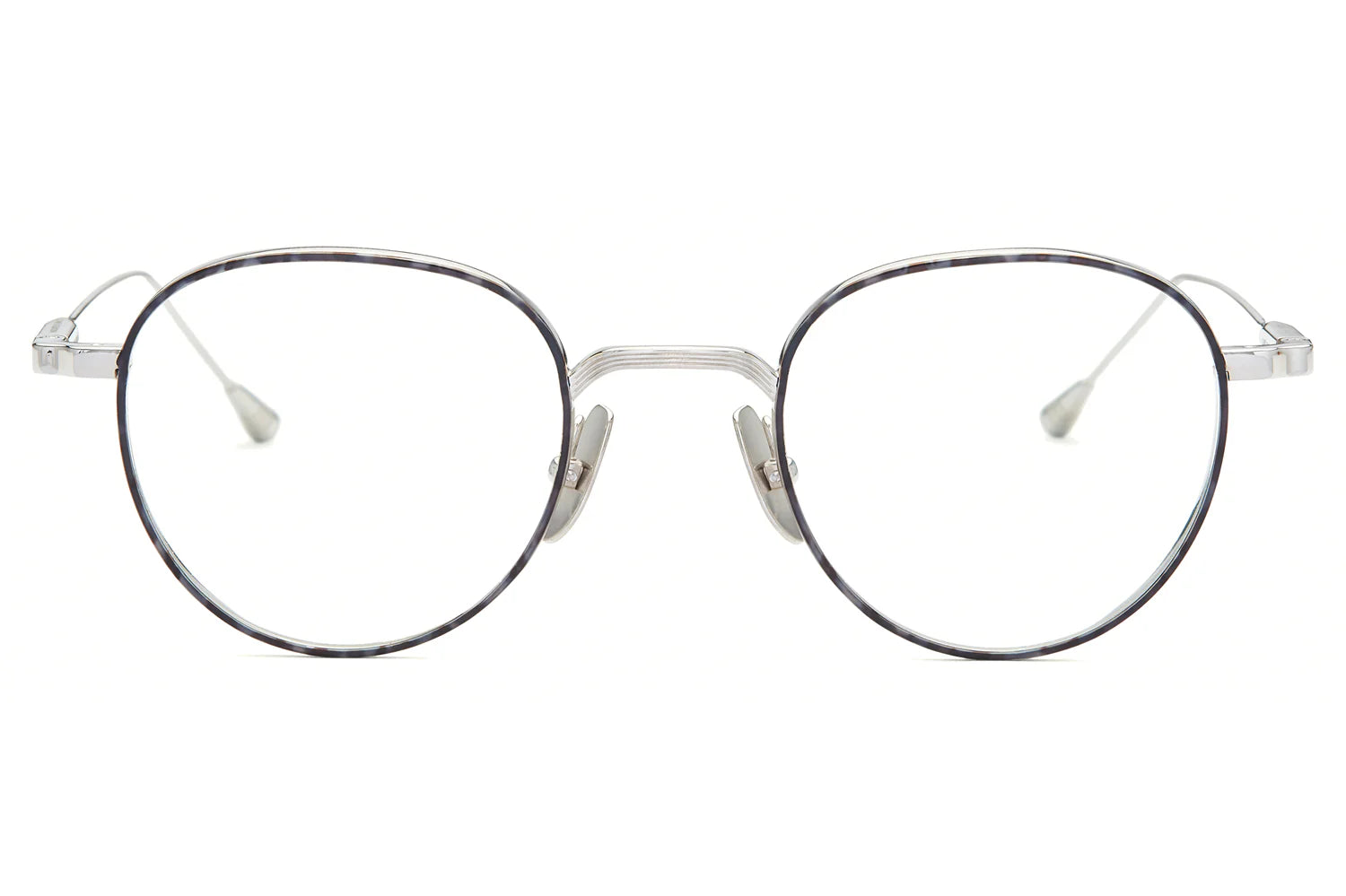 LUNETTERIE GENERALE EYEGLASSES - CAFE RACER PALLADIUM/BLACK GREY TORTOISE RIM INLAY  47