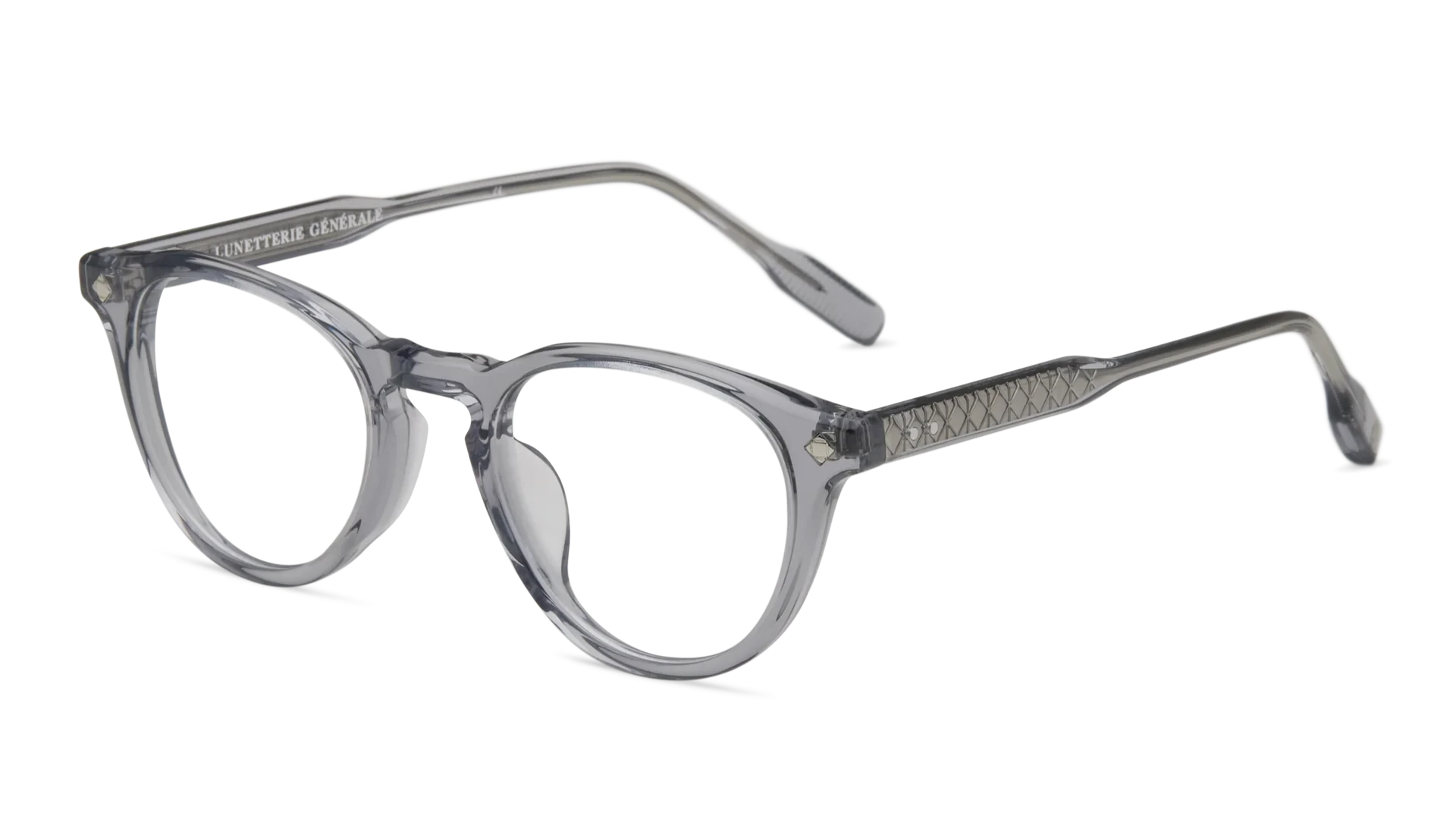 LUNETTERIE GENERALE EYEGLASSES - DOLCE VITA GREY CRYSTAL/PALLADIUM 48