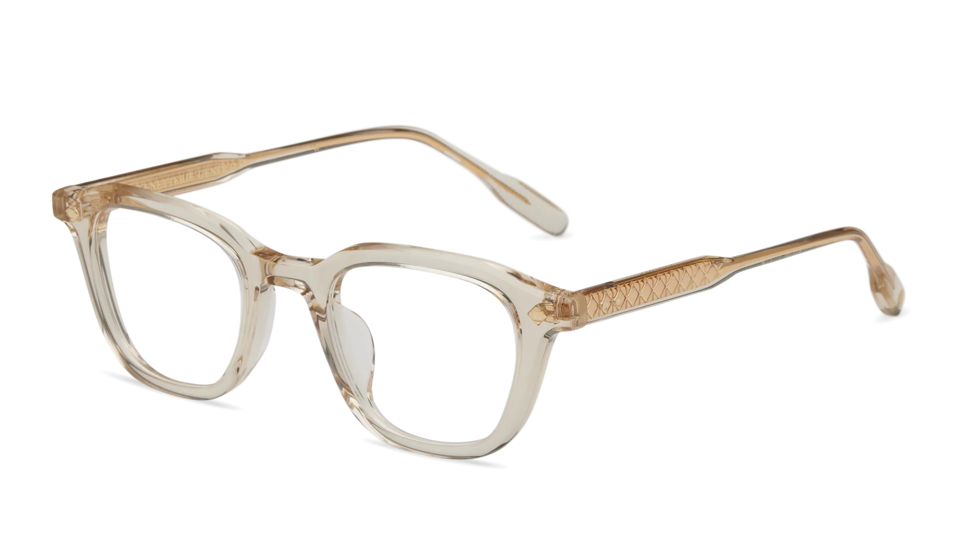LUNETTERIE GENERALE EYEGLASSES - ENIGMA SMOKED CRYSTAL/18K GOLD 47