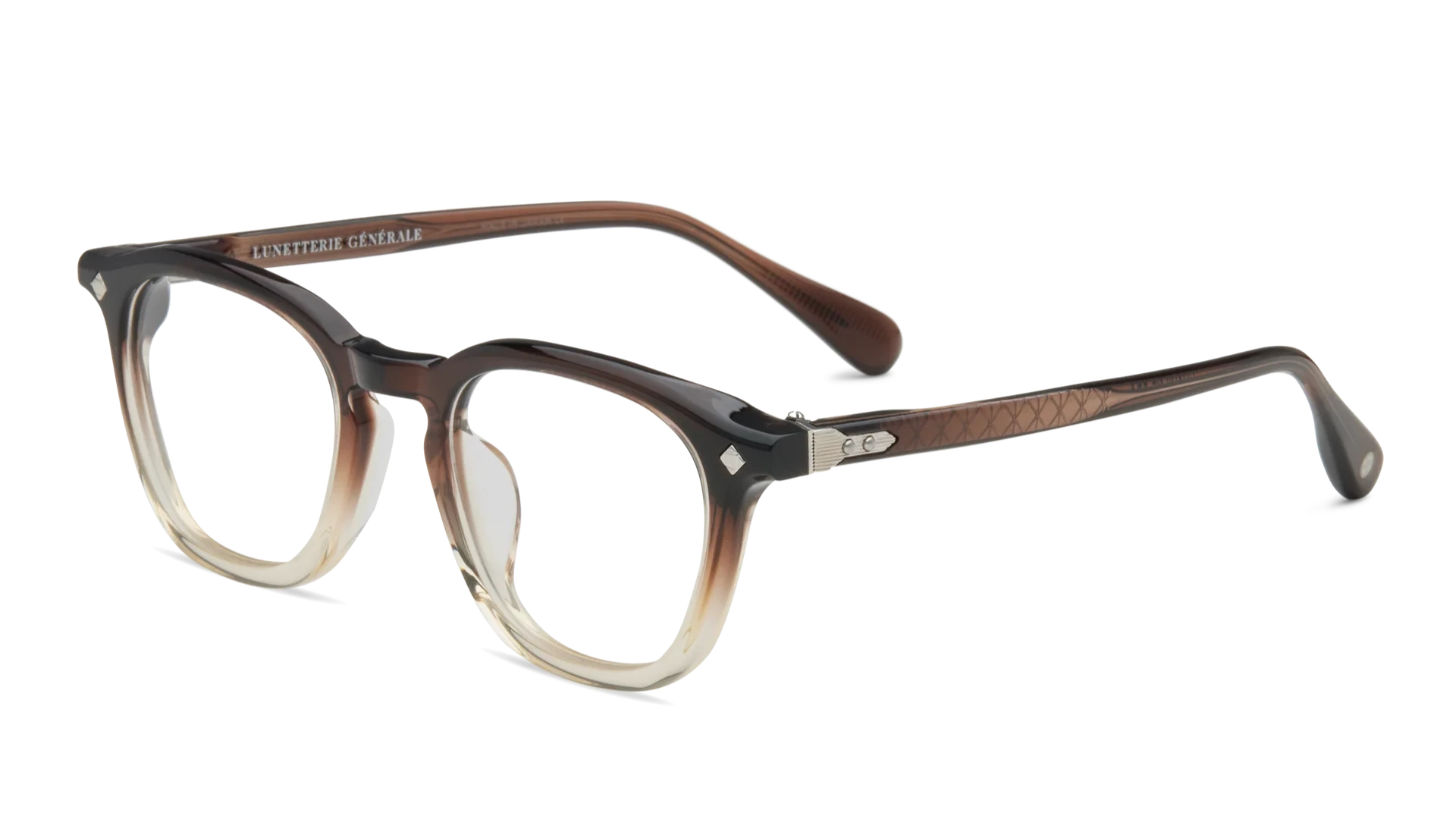 LUNETTERIE GENERALE EYEGLASSES - MAESTRO GRADIENT BROWN CRYSTAL/PALLADIUM 50