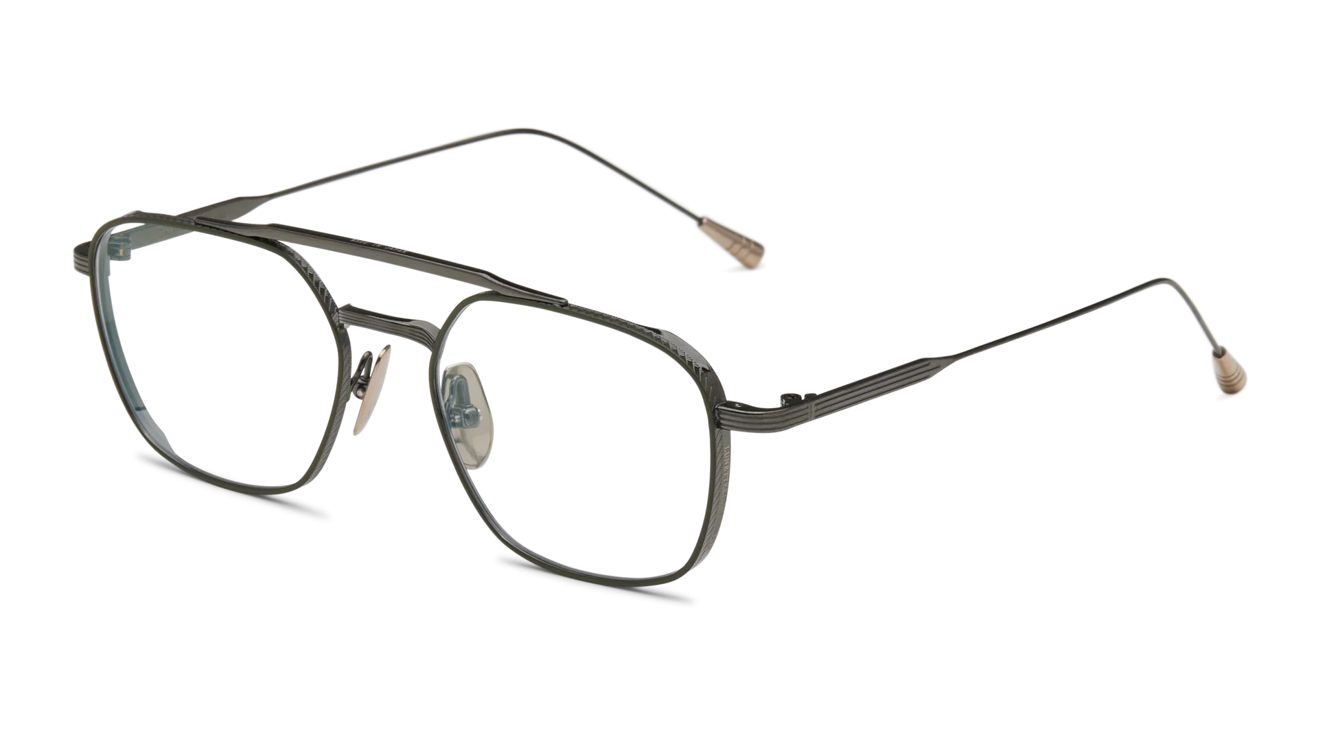 LUNETTERIE GENERALE EYEGLASSES - ROUTE 66 GUN METAL/18K 53