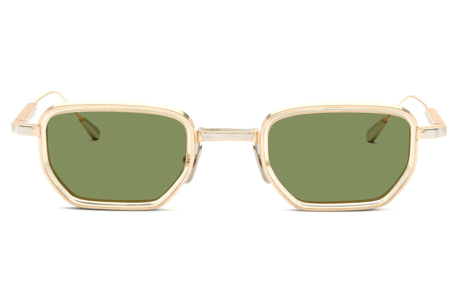 LUNETTERIE GENERALE SUNGLASSES - ALL THE TIME THE WORD 16K GOLD/PALLADIUM/GREEN 48