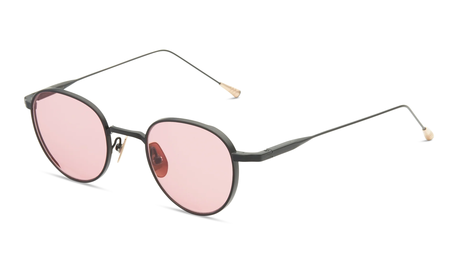 LUNETTERIE GENERALE SUNGLASSES - CAFE RACER BLACK SOLID ROSE 47