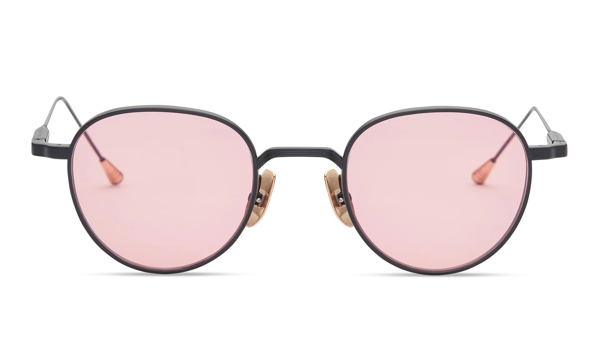 LUNETTERIE GENERALE SUNGLASSES - CAFE RACER BLACK SOLID ROSE 47
