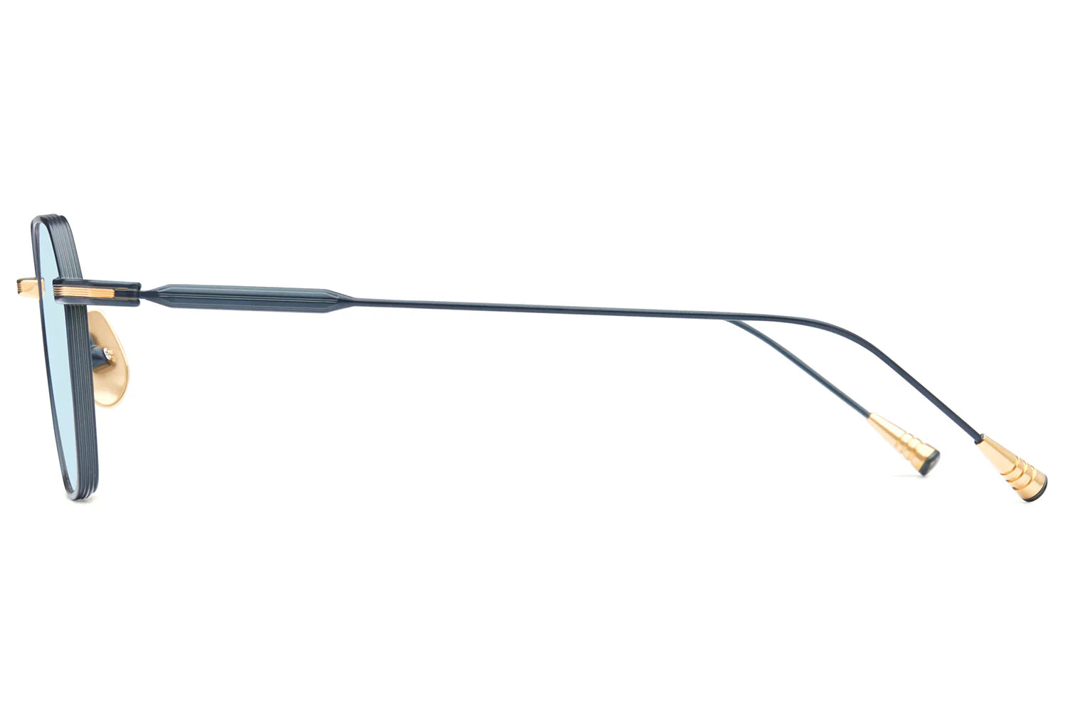 LUNETTERIE GENERALE SUNGLASSES - CAVALIER SEUL 18K GOLD/ BLUE 50