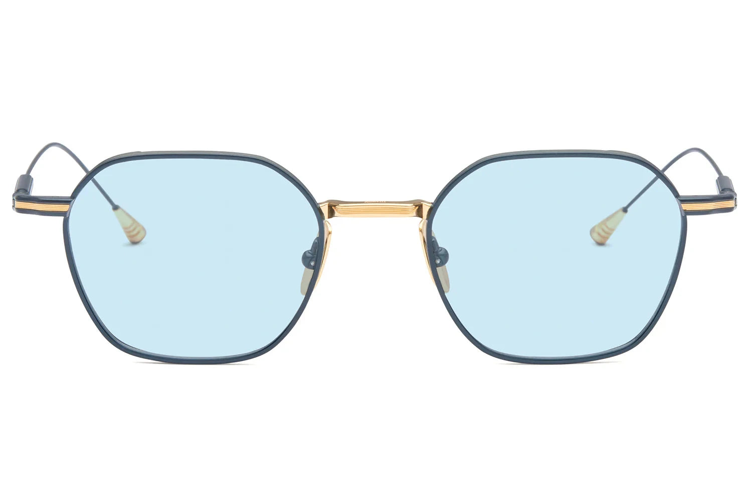 LUNETTERIE GENERALE SUNGLASSES - CAVALIER SEUL 18K GOLD/ BLUE 50
