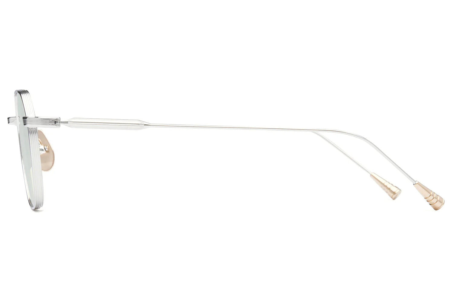 LUNETTERIE GENERALE SUNGLASSES - CAVALIER SEUL 18K GOLD & BLUE/BLUE GREEN 50