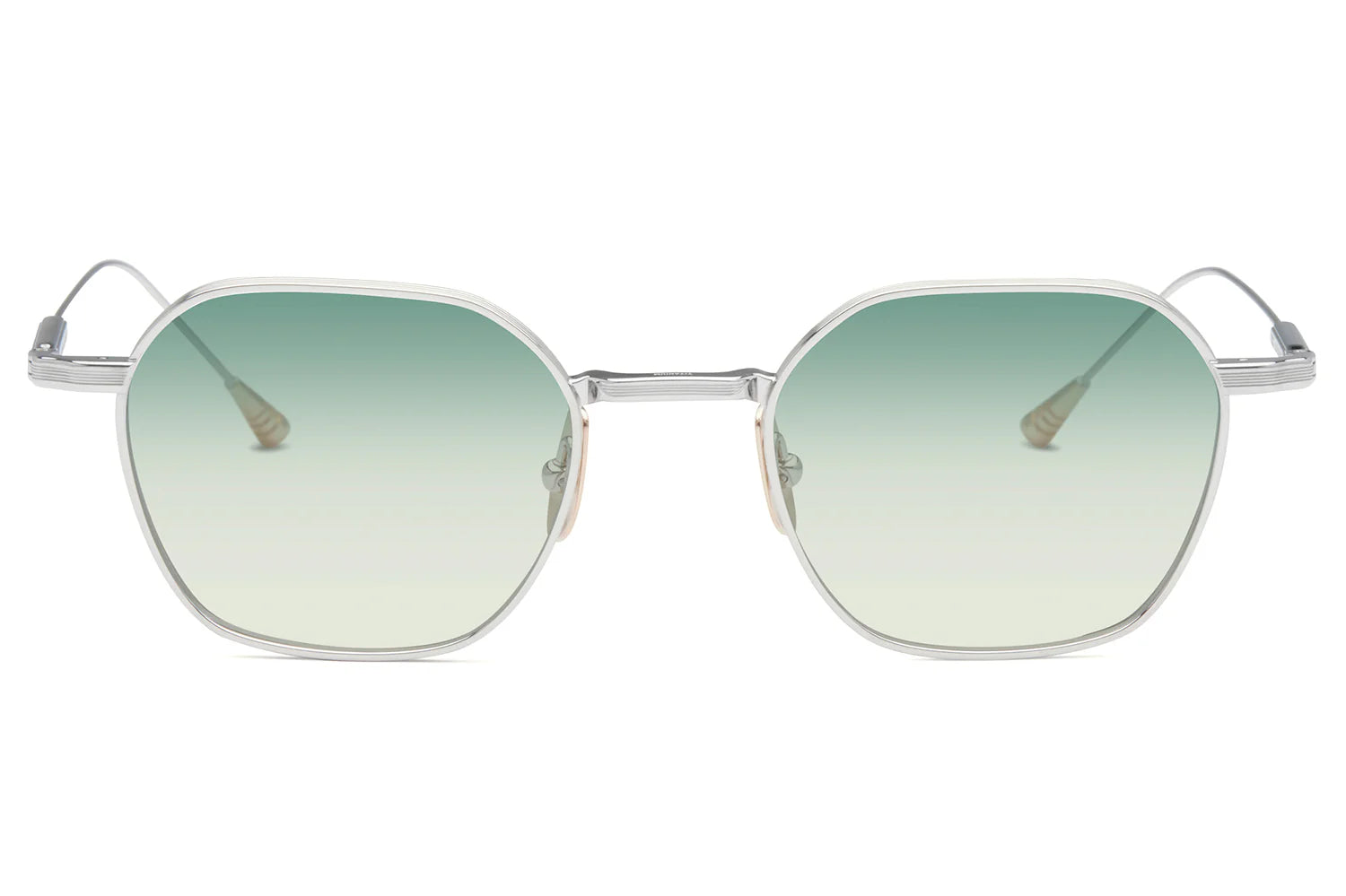 LUNETTERIE GENERALE SUNGLASSES - CAVALIER SEUL 18K GOLD & BLUE/BLUE GREEN 50