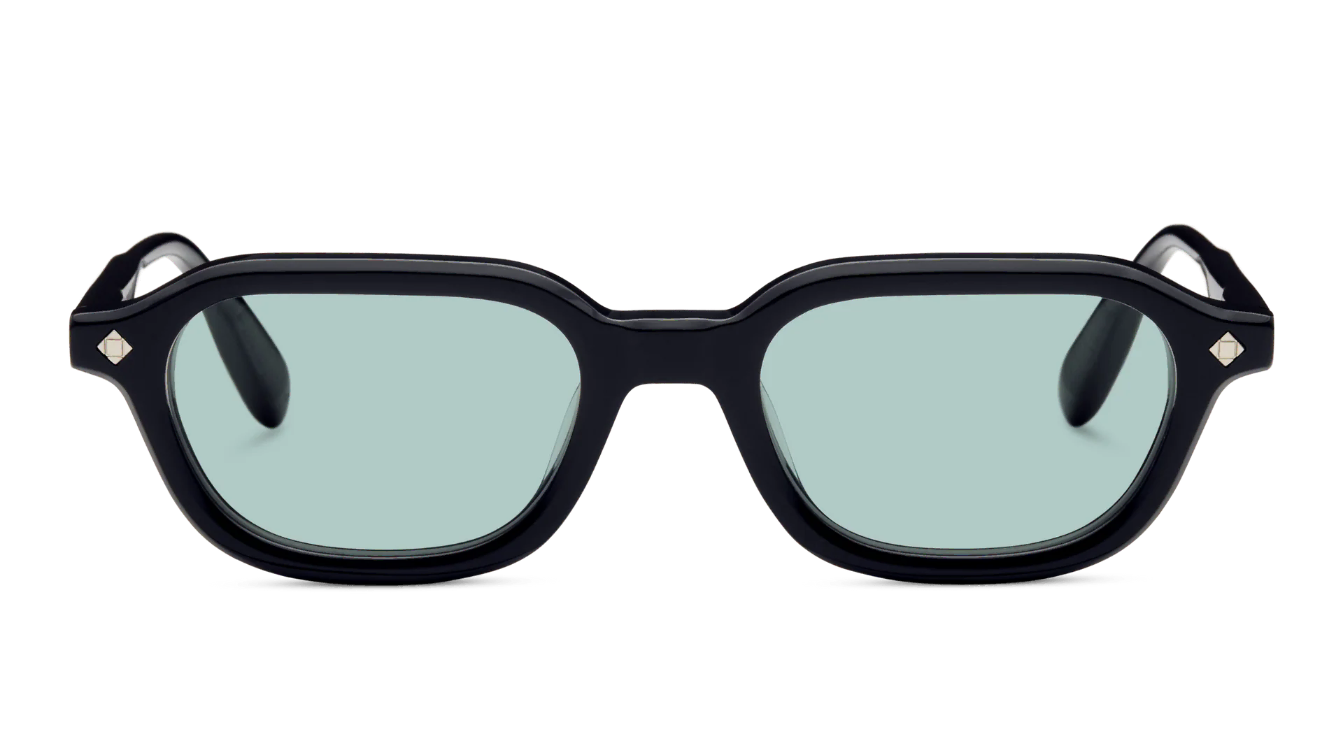 LUNETTERIE GENERALE SUNGLASSES - DOLCE FAR NIENTE BLACK/PALLADIUM SOLID TEAL
