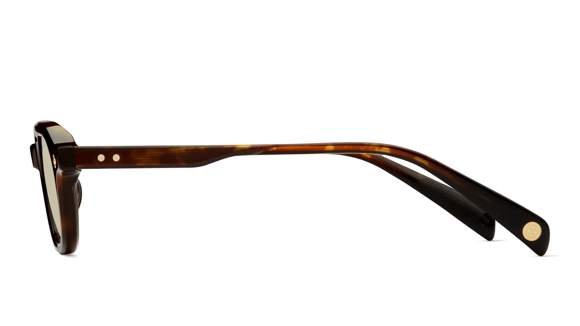 LUNETTERIE GENERALE SUNGLASSES - DOLCE FAR NIENTE DARK TORTOISE/18K GOLD