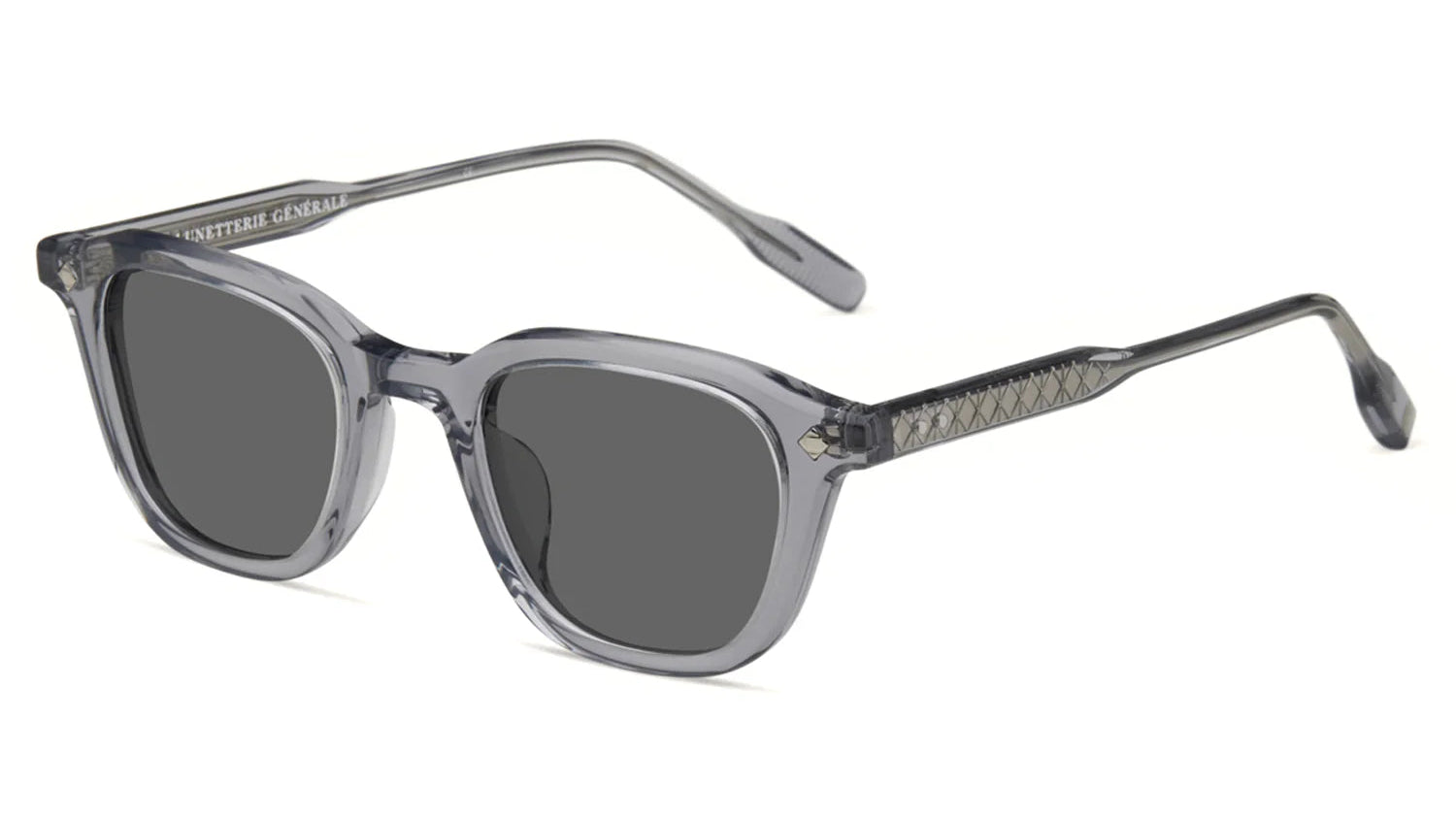 LUNETTERIE GENERALE SUNGLASSES - ENIGMA GREY CRYSTAL /GREY 47