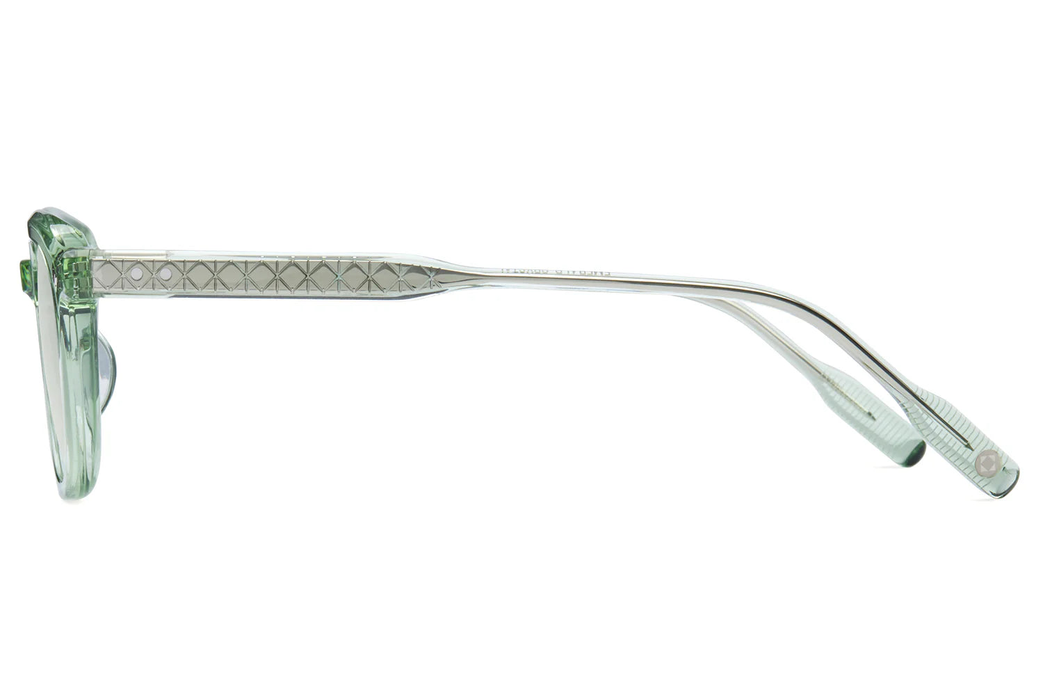 LUNETTERIE GENERALE SUNGLASSES - ENIGMA SMOKE CRYSTAL/BLUE GREEN 47