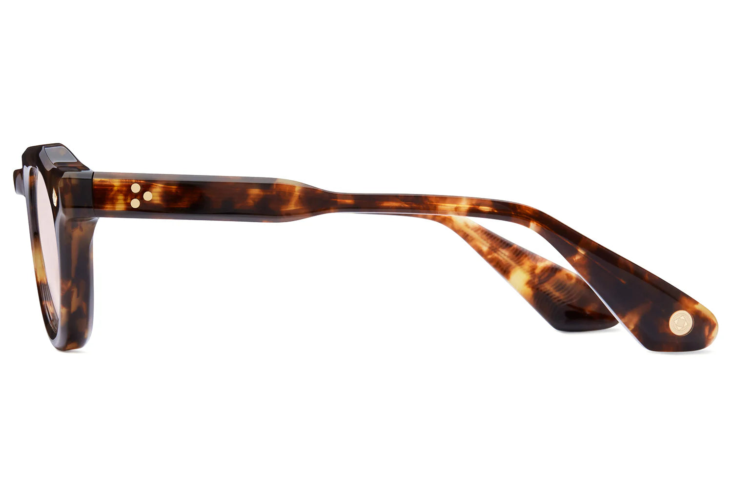 LUNETTERIE GENERALE SUNGLASSES - HELLO ROMEO TORTOISE/24K GOLD SOLID BROWN 47