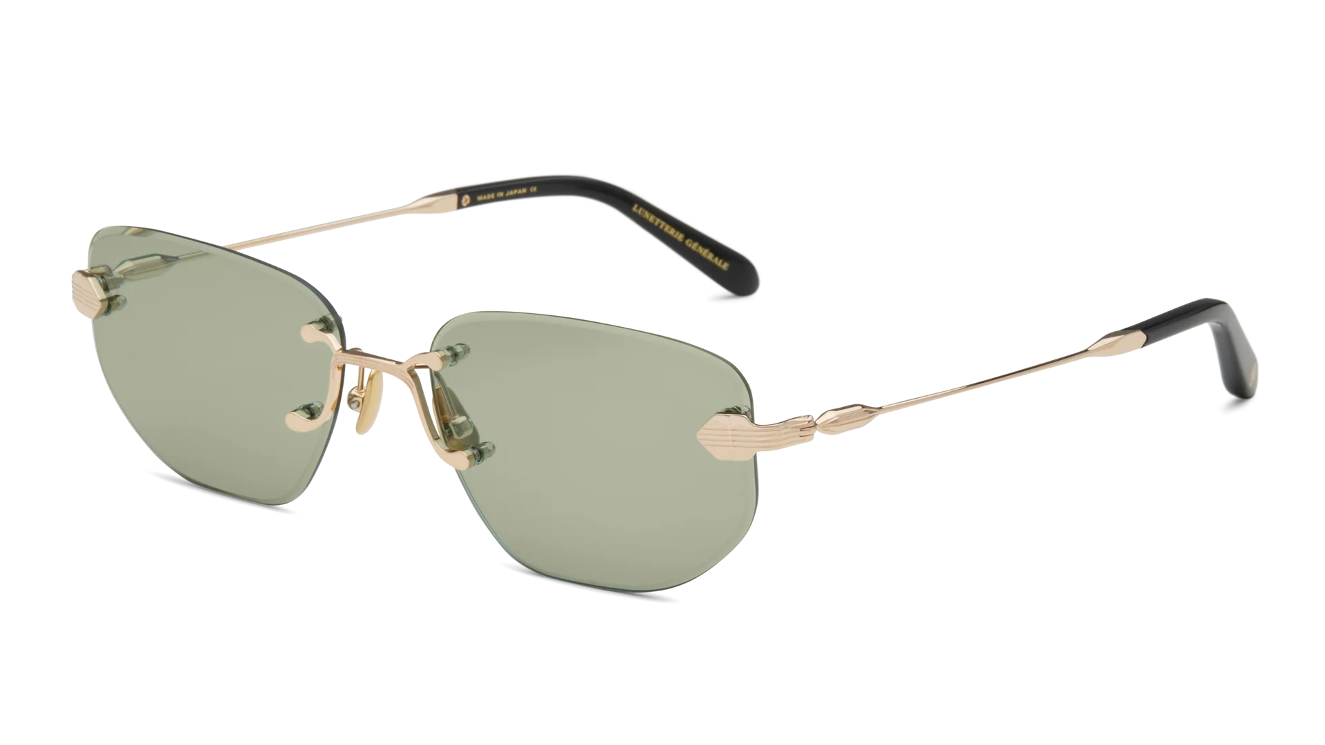 LUNETTERIE GENERALE SUNGLASSES - RENDEZ-VOUS AU PARADIS BLACK/18K GOLD 56