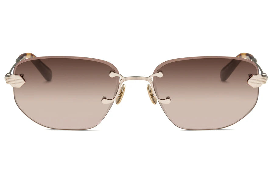 LUNETTERIE GENERALE SUNGLASSES - RENDEZ-VOUS AU PARADIS MEDIUM TORTOISE/MATTE CHAMPAGNE 56