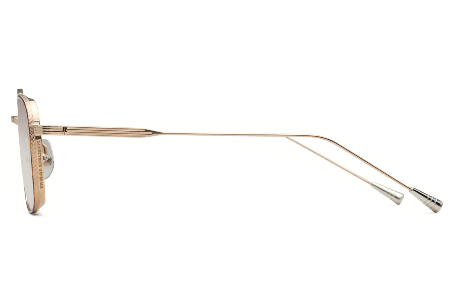 LUNETTERIE GENERALE SUNGLASSES - ROUTE 66 WHITE/GOLD/LBROWN 53