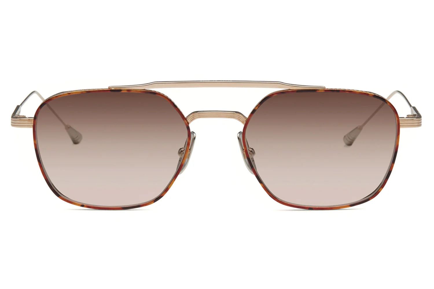 LUNETTERIE GENERALE SUNGLASSES - ROUTE 66 WHITE/GOLD/LBROWN 53