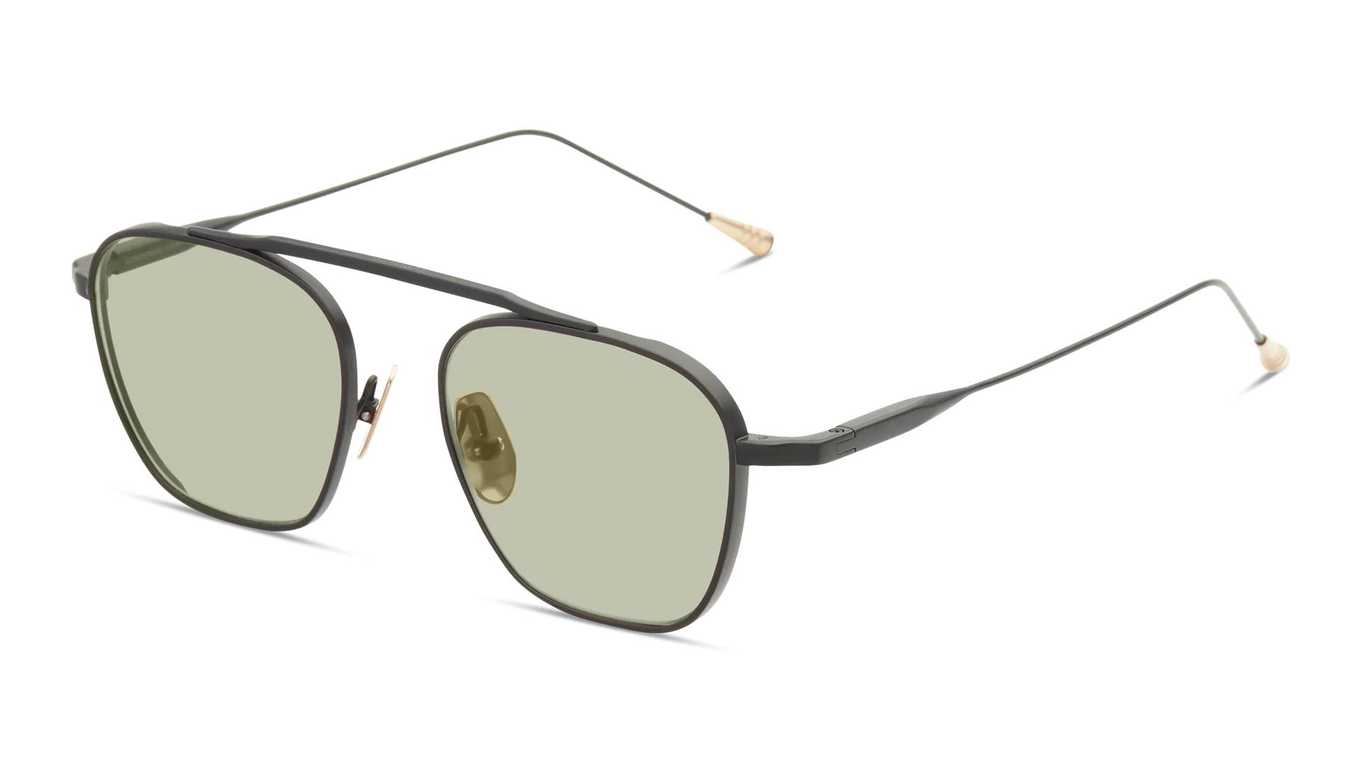 LUNETTERIE GENERALE SUNGLASSES - SPITFIRE BLACK SOLID GREEN G13 50
