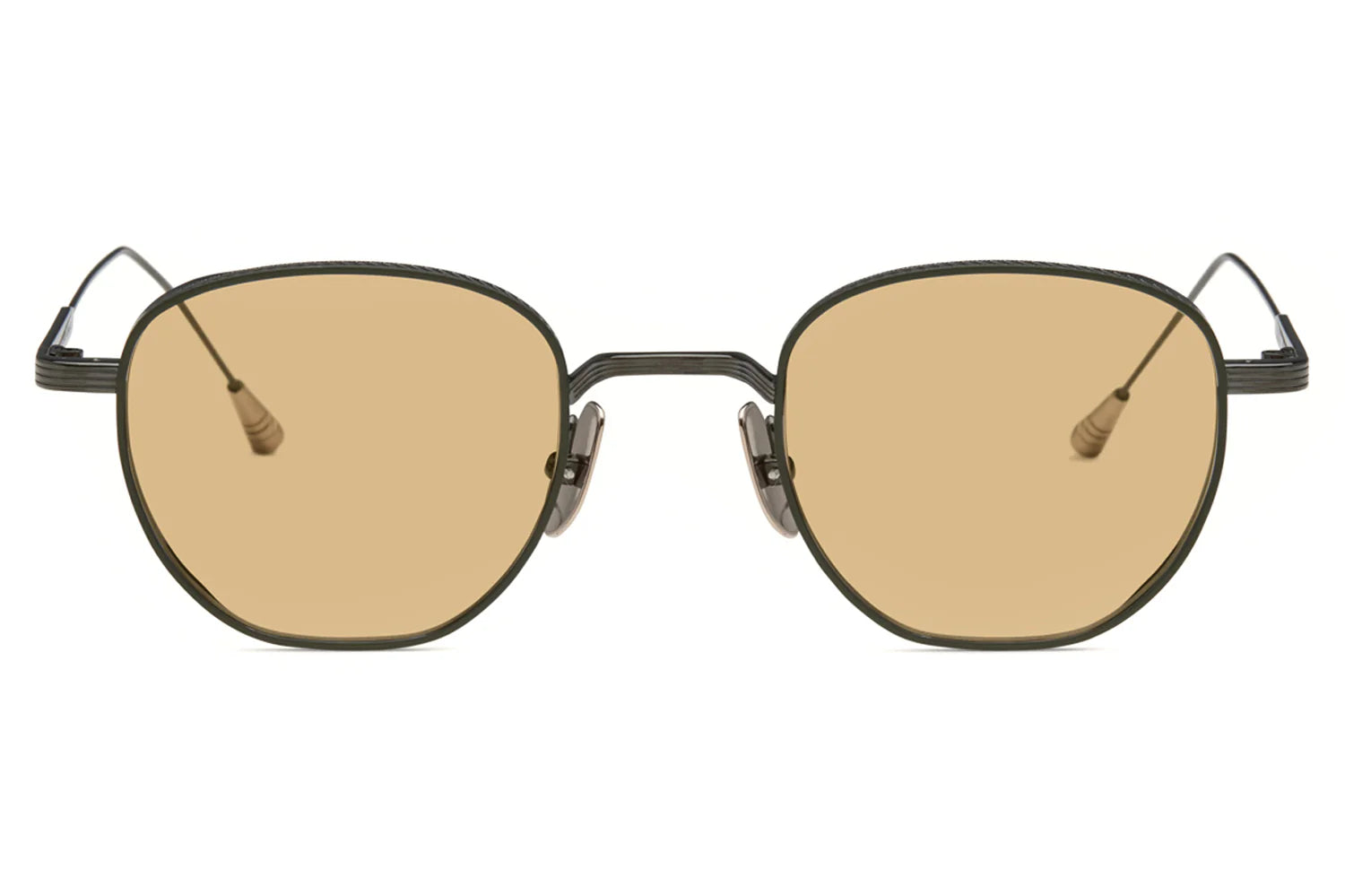 LUNETTERIE GENERALE SUNGLASSES - STUDIO 54 GUNMETAL 18K GOLD SOLID BRONZE 50