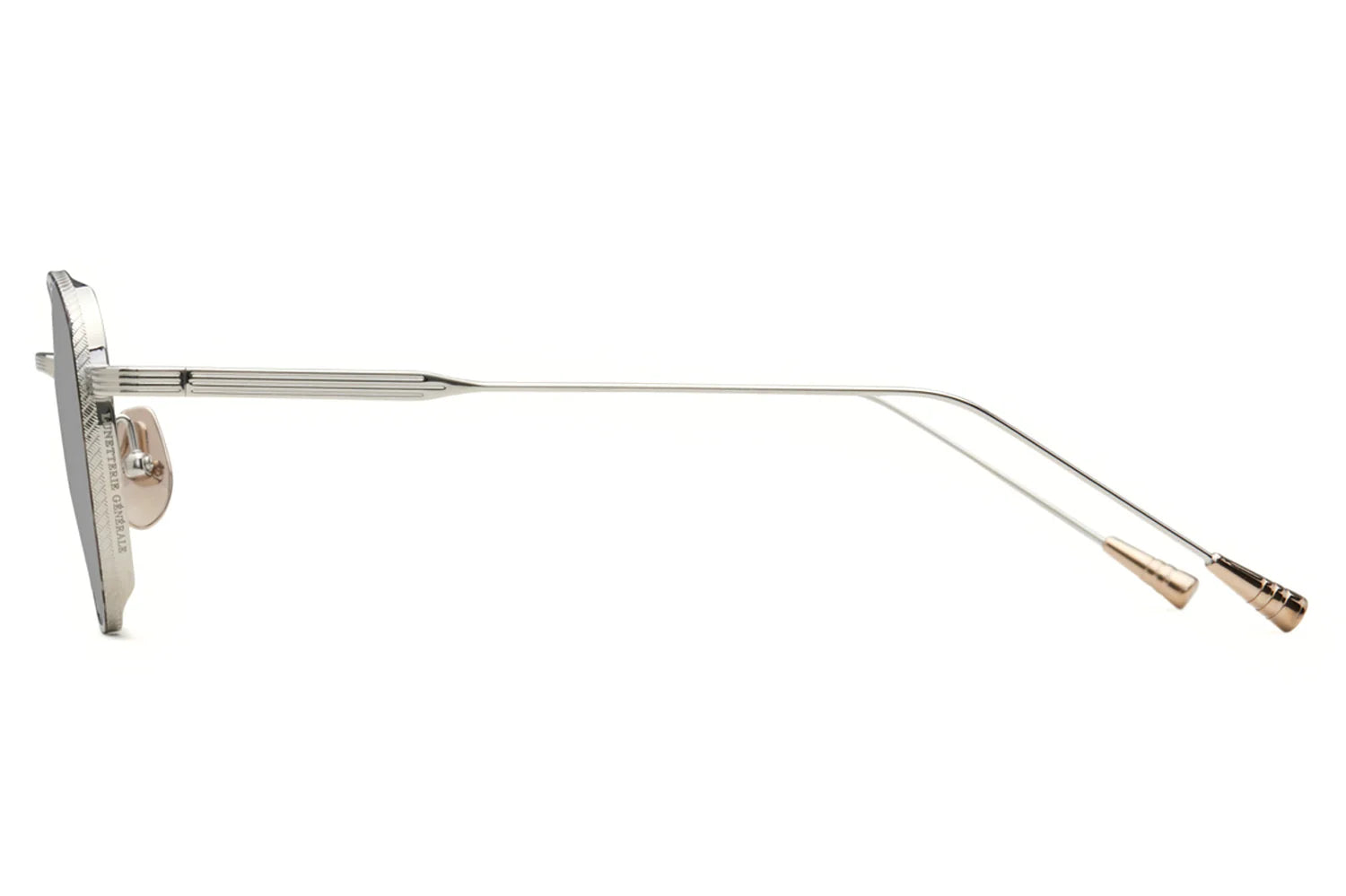 LUNETTERIE GENERALE SUNGLASSES - STUDIO 54 PALLADIUM WHITE GOLD SOLDIFD GREY 50