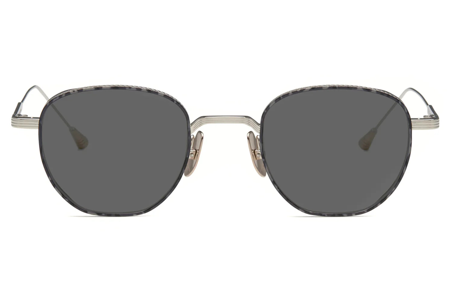 LUNETTERIE GENERALE SUNGLASSES - STUDIO 54 PALLADIUM WHITE GOLD SOLDIFD GREY 50