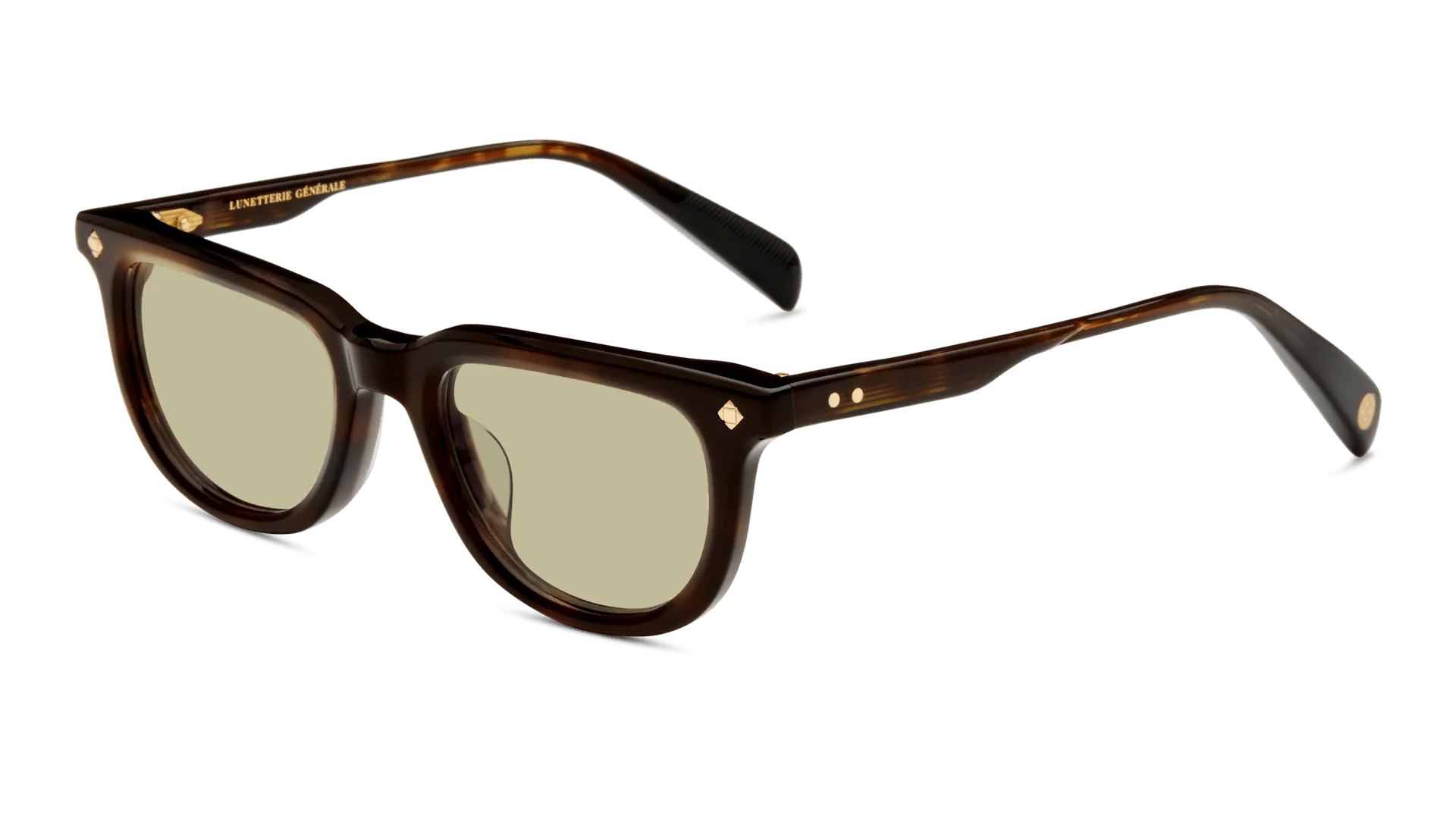 LUNETTERIE GENERALE SUNGLASSES - TOKYO NIGHT DARK TORTOISE/18K GOL