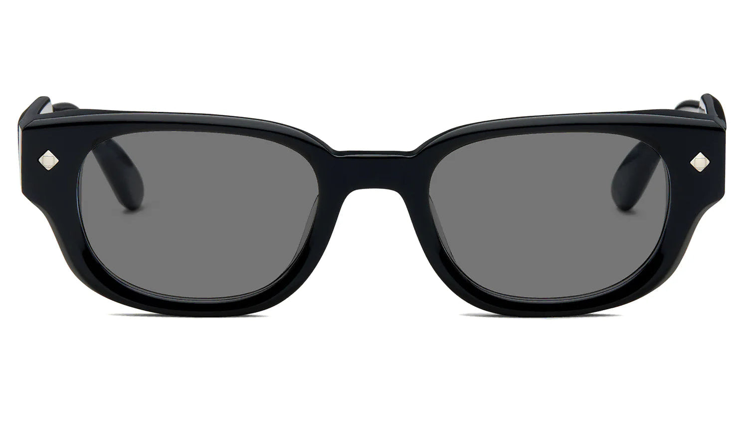 LUNETTERIE GENERALE SUNGLASSES - TOUT JAMAIS BLACK & SMOKE/PALLADIUM  SOLID GREY 51