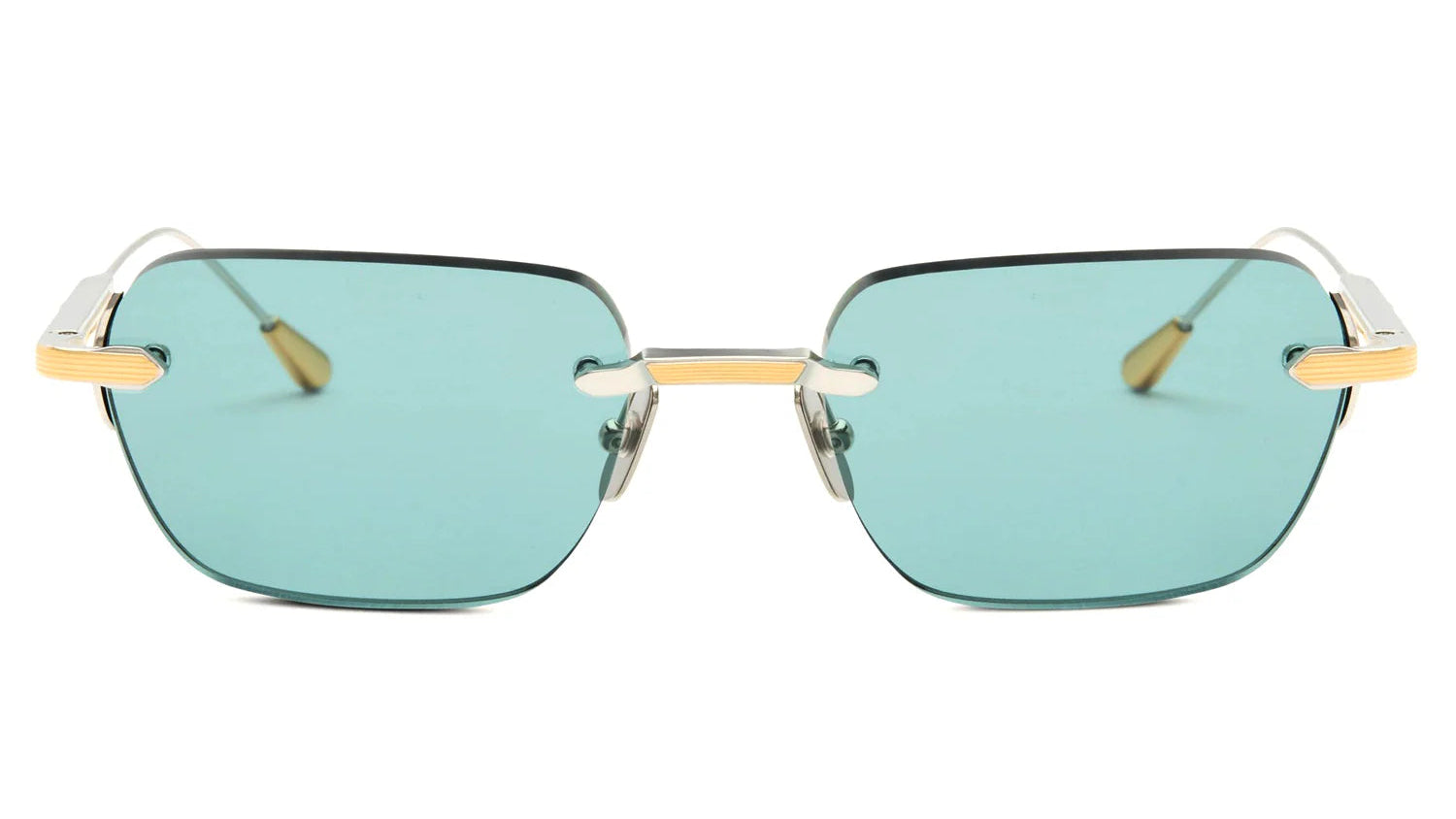 LUNETTERIE GENERALE SUNGLASSES - WABI-SABI  BLACK/PALALADIUM SOLID INDIGO BLUE 54