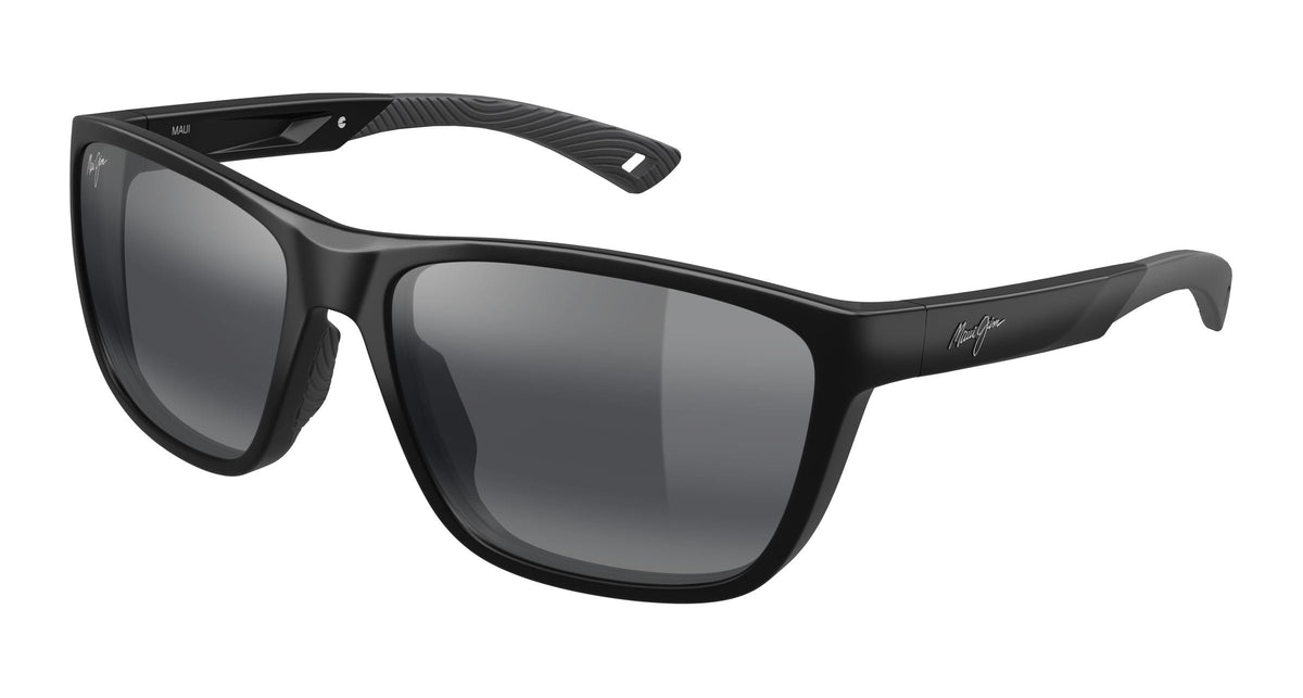 MAUI JIM SUNGLASSES - 367-02 / MJ0367S-001 GREY MAKOI MATTE BLACK